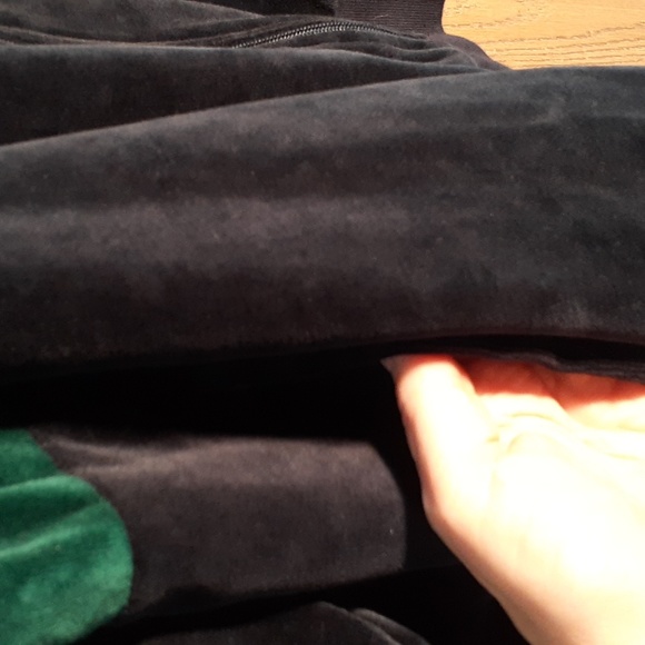 Honors pristine vintage crushed velvet track jacket navy blue emerald green XXL - Picture 4 of 8